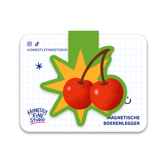 Cherries magnetische boekenlegger