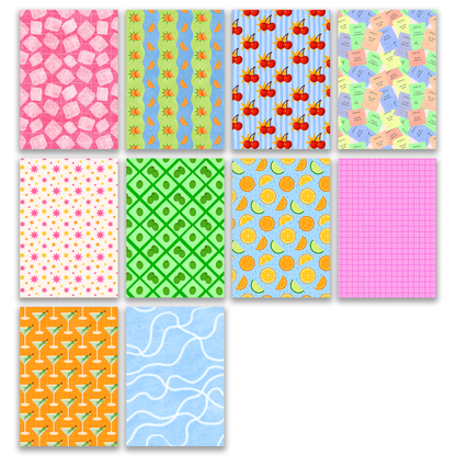Summer side effects journal papier set