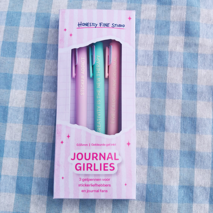 Journal girlies gelpennen set