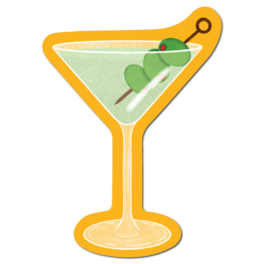 Dirty martini vinyl sticker